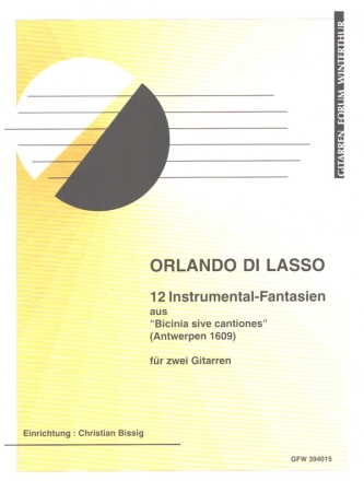 12 Instrumental-Fantasien fr 2 Gitarren Spielpartitur