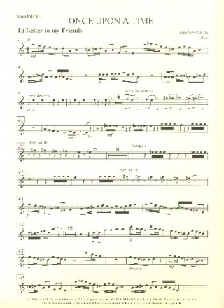 Once upon a Time fr Zupforchester Mandoline 1
