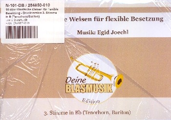 10 alpenlndische Weisen fr 4 Blechblser (Ensemble) 3. Stimme in B (Tenorhorn/Bariton)