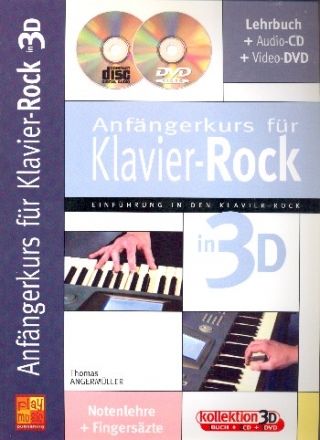 Anfngerkurs Klavier 3D (+CD +DVD): fr Klavier