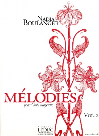 Mlodies vol.2 pour voix moyenne et piano partition (dt/frz)