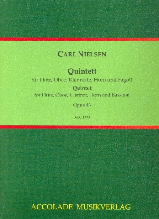 Quintett op.43 fr Flte, Oboe, Klarinette, Horn und Fagott Partitur und Stimmen