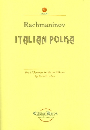 Italian Polka for 2 clarinets and piano score and parts