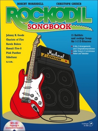 Rockodil Songbook (+CD): f�r 1-2 E-Gitarren/Tabulatur Partitur
