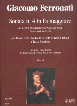 Sonata in fa maggiore no.4 per flauto dolce contralto (flauto traverso/oboe) e Bc