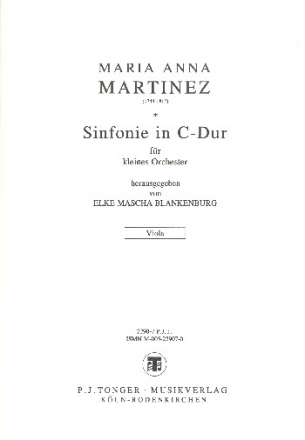Sinfonie C-Dur fr Kammerorchester Viola