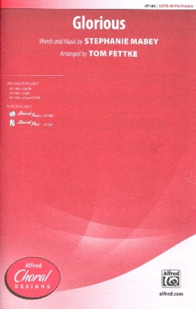 Glorious for mixed chorus (SATB) and piano score