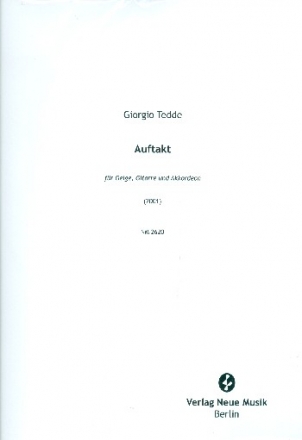 Auftakt fr Violine, Gitarre und Akkordeon Stimmen