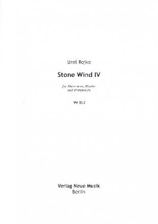 Stone Wind IV fr Akkordeon, Violoncello und Klavier Partitur und Stimmen