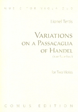 Variations on a Passacaglia of Handel for 2 violas score and parts