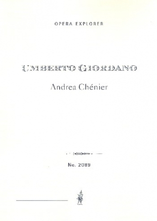Andrea Chnier  Studienpartitur (it)