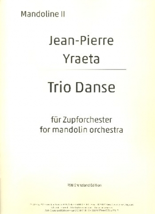 Trio Danse fr Zupforchester Mandoline 2