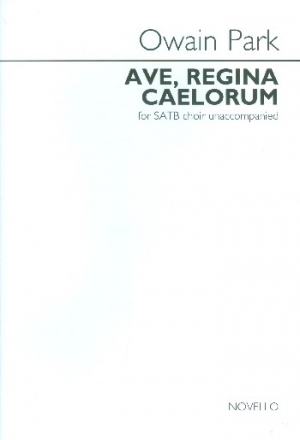 Ave regina caelorum for mixed chorus a cappella score