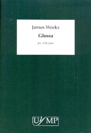 Glossa for male chorus (ATB) a cappella score