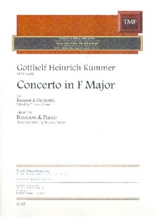 Konzert F-Dur fr Fagott und Orchester fr Fagott und Klavier