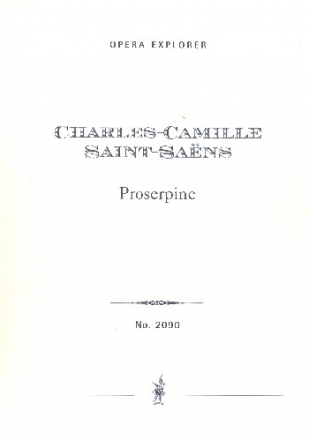 Proserpine  Studienpartitur (frz)