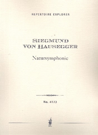 Natursymphonie fr gem Chor und Orchester Studienpartitur (dt)