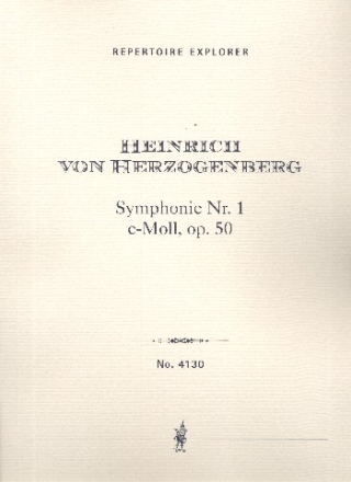 Sinfonie c-Moll Nr.1 op.50 fr Orchester Studienpartitur