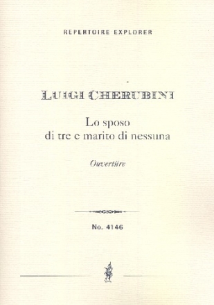 Ouvertre zu Lo sposo di tre marito di nessuna fr Orchester Studienpartitur