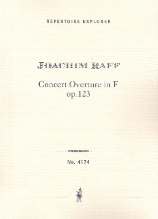 Konzertouvertre F-Dur op.123 fr Orchester Studienpartitur