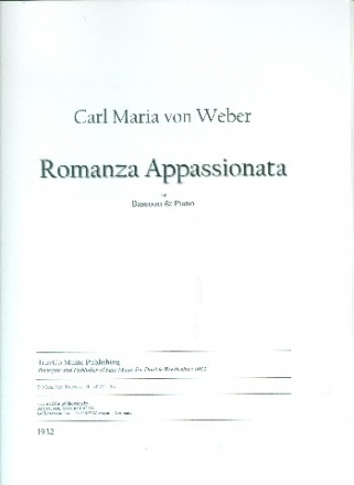Romanza appassionata fr Fagott und Klavier