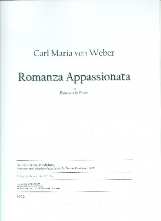 Romanza appassionata fr Fagott und Klavier