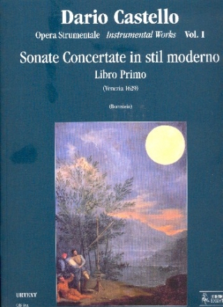 Sonate concertante in stil moderno libro primo for 2-3 instruments and Bc score (Bc not realised)