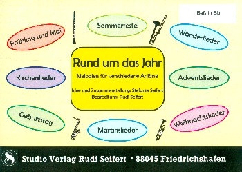 Rund um das Jahr fr Blasorchester Bass in B