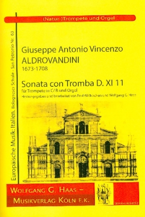 Sonata con tromba D.XI11 fr Trompete und Orgel