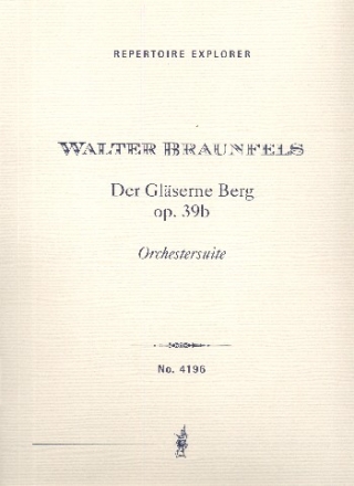 Der glserne Berg op.39b fr Orchester Studienpartitur