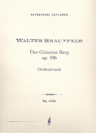 Der glserne Berg op.39b fr Orchester Studienpartitur