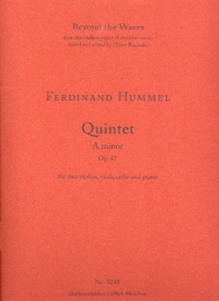 Quintett a-Moll op.47 for 2 violins, viola, cello and piano piano score and parts