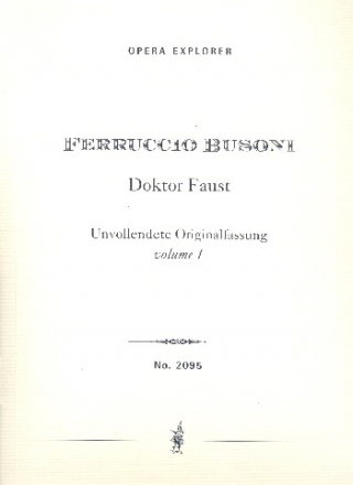 Doktor Faust (unvollendete Originalfassung)  Studienpartitur in 3 Bnden