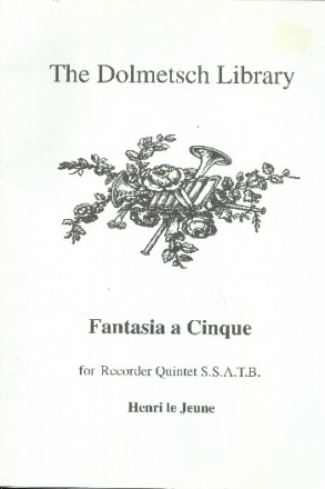 Fantasia a cinque for 5 recorders (SSATB) score and parts