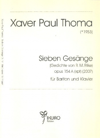 7 Gesnge op.154a fr Bartion und Klavier 2 Partituren