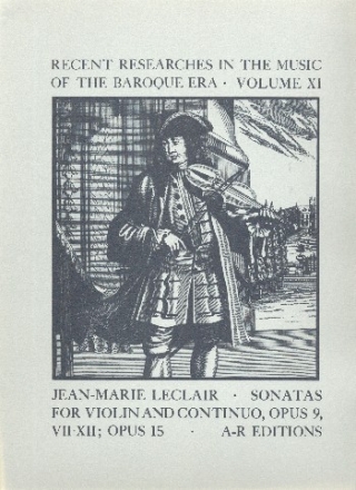 Sonatas op.9 and op.15 nos.7-12 for violin and bc score