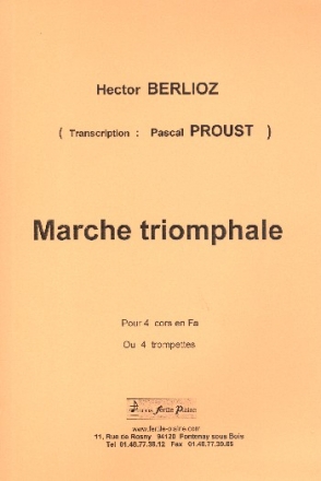 Marche Triomphale pour 4 cors (4 trompettes) partition