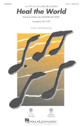 Heal the World for 2-part chorus and piano choral score