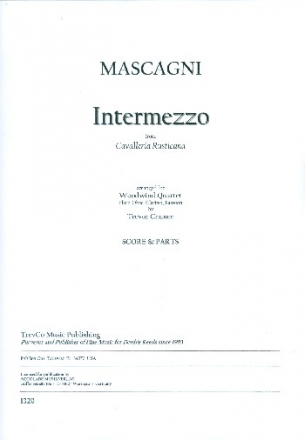Intermezzo for flute, oboe, clarinet and bassoon score and parts