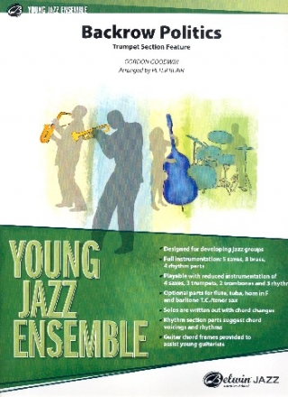 Backrow Politics: for young jazz ensemble score and parts