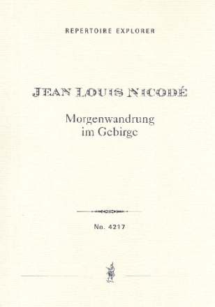 Morgenwanderung im Gebirge op.36 fr Mnnerchor a cappella Studienpartitur (dt)