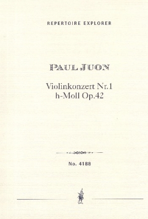 Konzert h-Moll Nr.1 op.42 fr Violine und Orchester Studienpartitur