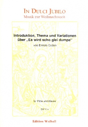 Introduktion, Thema und Variationen ber Es wird scho glei dumpa fr Flte und Klavier