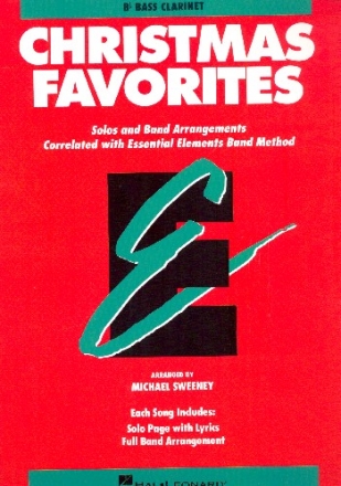 Christmas Favorites for concert band bass clarinet