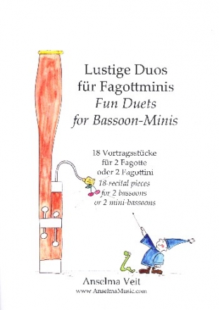 Lustige Duos fr Fagottminis fr 2 Fagotte (Fagottini) Spielpartitur