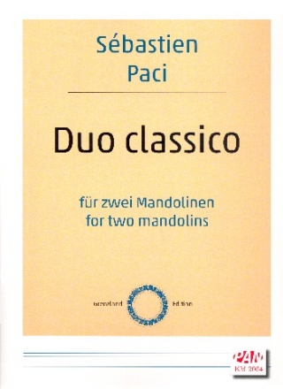 Duo classico fr 2 Mandolinen 2 Spielpartituren