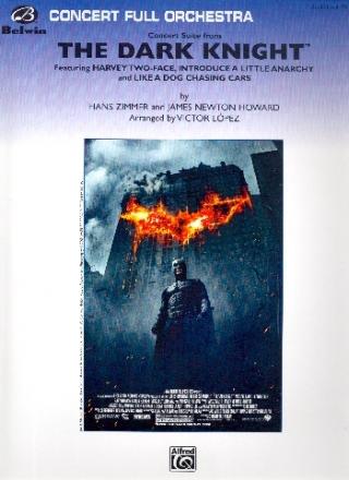 Concert Suite from The dark Knight: for orchestra score andparts (strings 8-8-5-5-5)