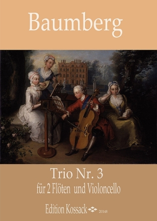 Trio Nr.3 op.1 fr 2 Flten und Violoncello
