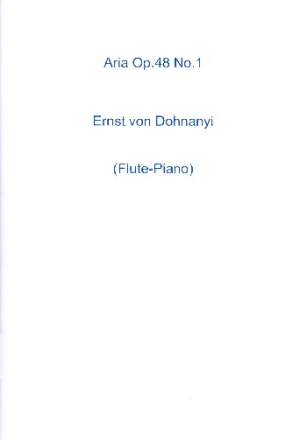 Aria op.48 no.1 for flute and piano