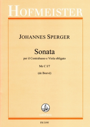 Sonata Me C I/7 für Kontrabass, Viola ad lib und Klavier
